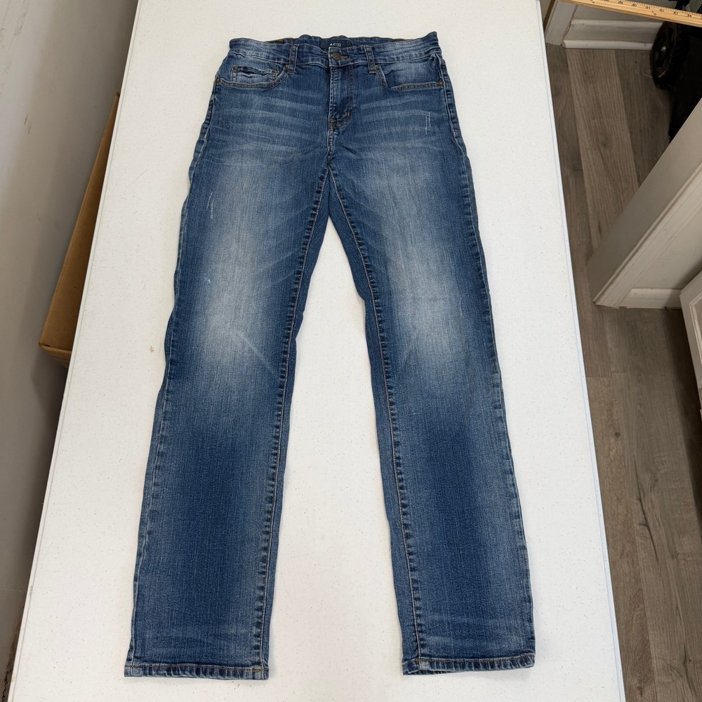 Aeropostale Mens Straight Leg Medium Wash Blue Denim Jeans 30x32 Stretch 5881